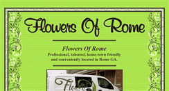 Desktop Screenshot of flowersofrome.com