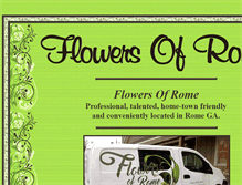 Tablet Screenshot of flowersofrome.com